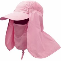 자외선차단모자 햇빛가리개모자 남녀공용 낚시모자, 핑크