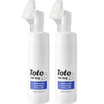 토토 강아지 저자극 워터리스 샴푸, 200ml, 2개