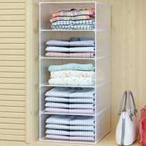 플레노 옷장정리함 수납 트레이 리빙박스 대형 가로1칸 x 세로5칸, 가로1칸x세로5칸, 1개