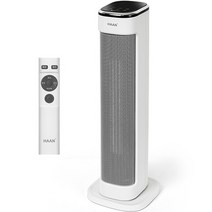 한경희이지라이프 초저소음 PTC 타워형 리모컨 온풍기 전기히터, HAAN-P6000, 화이트