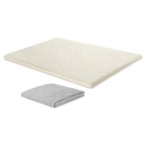 럭스나인 라돈불검출 라텍스 토퍼 + 핫앤쿨 패드 세트, 아이보리, 8cm