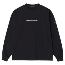 록히드마틴 남녀공용 LM 로고 긴팔 티셔츠
