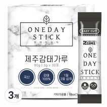 조은약초 원데이스틱 제주 감태가루 분말 스틱 30p, 90g, 3개