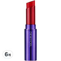 듀이셀 틴투어링 밤 4.5g, 04 퓨어레드, 6개