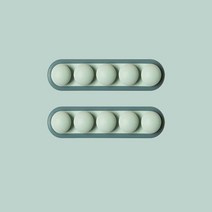 라온팩토리 완두콩디자인 케이블 다용도정리홀더 4구, 블루, 2개