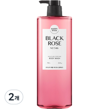 해피바스 모이스처 퍼퓸 바디워시 블랙로즈, 2개, 760ml