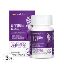 내츄럴플러스 멀티밸런스 요오드 30g, 60정, 3개, 60정