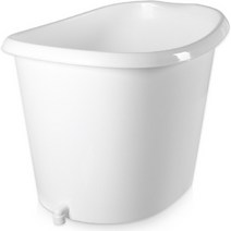 샤바스 스칸디나 스파테라피 이동식 반신욕조 다용도중형, 화이트, 1개