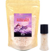 히말라야 핑크소금 granules 1kg + 그라인더, 1세트