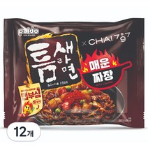 팔도 틈새라면 매운짜장 200g, 12개