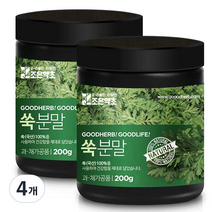 조은약초 쑥분말, 4개, 200g