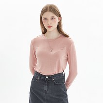 핑크파인애플 여성용 DAILY ROUND NECK TS 긴소매 티셔츠