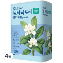 모나리자 보타닉포레 플라워 3겹 롤화장지 27m, 4팩, 30롤