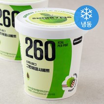 [엉덩이탐정아이스크림만들기] 스키니피그 서울숲 그린애플샤베트 컵 아이스크림 (냉동), 474ml, 1개