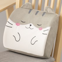 뷰넷 애니멀 벨트형 메모리폼 등받이쿠션, 고양이