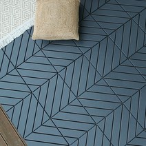 자취생활연구소 헤링본 바닥재, 차콜그레이, 18개