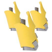 블럭마트 실리콘 강아지 오리입마개 S, 옐로우, 3개입