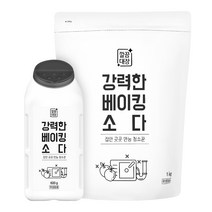 깔끔대장 베이킹소다 600g + 리필 1kg, 1세트