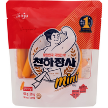 진주햄 천하장사 오리지날 미니 소시지, 20g, 20개입