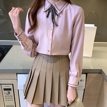 루나걸 리마인트 타이 블라우스