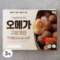 가농 1+등급란으로 만든 오메가 구운란, 20구, 3개