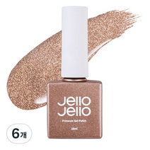 젤로젤로 프리미엄 젤 폴리쉬 10ml, JG-04 라이트골드, 6개