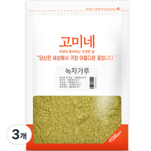 고미네 녹차가루, 300g, 3개