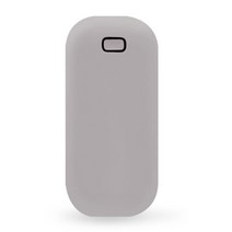 단미 조약돌 USB 충전식 손난로 보조배터리 5000mAh + 전용 파우치, pebble, 그레이