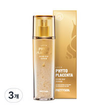 프리티스킨 골드 파이토 플라센타 스네일 EGF 토너, 140ml, 3개