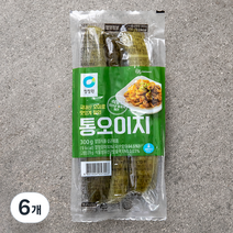 청정원 통 오이지, 300g, 6개