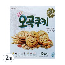 크라운 옹골진오곡쿠키, 288g, 2개