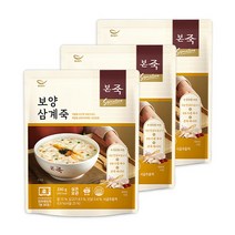 본죽 데워서 바로 먹는 보양삼계죽, 330g, 3개