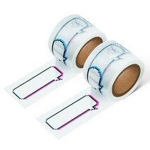 리훈 다정한마테 라벨 마스킹테이프 30mm, 픽셀말풍선, 2개