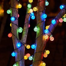 루리리 태양광 앵두전구 줄조명 7m 50구, 멀티컬러