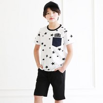 아동용 별주머니 반팔티셔츠