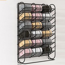 민트 벽걸이형 속옷 양말 수납박스 18칸, 블랙, 1개