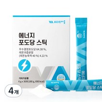 비타민마을 와이즈 에너지 포도당 스틱 30p, 4개, 180g