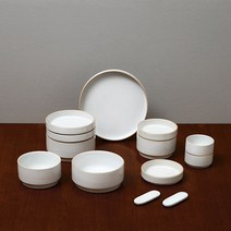 에라토 옳음 2인 그릇세트 13p, 화이트, 공기 2p + 대접 2p + 찬기 대 2p + 중 2p + 원접시 + 래머킨 소 2p + 수저받침 2p