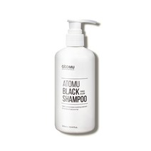 아토뮤 숯 샴푸 떡지는 지성 두피 블랙샴푸, 300ml, 1개