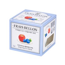 프레벨롱 국산 과일 퓨레 2p, 사과블루베리, 100g, 6개