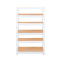 스피드랙 V2 6단 선반 800 x 300 x 1500 mm, 화이트