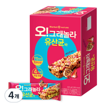 오리온 오 그래놀라 유산균바 15p, 525g, 4개