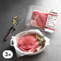 도드람한돈 1등급 앞다리 보쌈용 (냉장), 500g, 3개