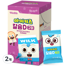 대상웰라이프 마이키즈 칼슘D 구미 60p, 240g, 2개