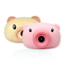 서하의집 자동 비눗방울 버블카메라 2p, 핑크, 베이지