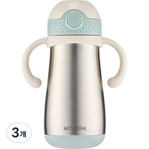 마더케이 허그 보온 빨대컵 350ml, 민트, 3개