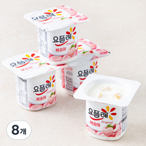 요플레 복숭아 멀티 85g, 8개