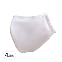 빨아쓰는 쫀쫀이 마스크 화이트 소형 + 이어밴드, 4세트, 1매