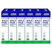 2080 주니어 자일리 플러스 자일리톨 치약, 80g, 6개