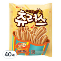 크라운 스페인 정통스낵 츄러스, 84g, 40개